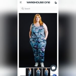 Warehouse One One-piece Sleeveless romper Tie Dye XL